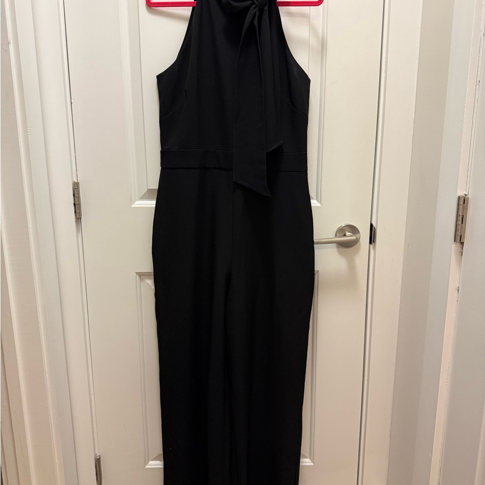 Vince Camuto Elegant Black Halter Jumpsuit Size 10